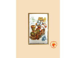 Купить пряник в шоколаде "Звери на паровозике", 160 грамм, фото