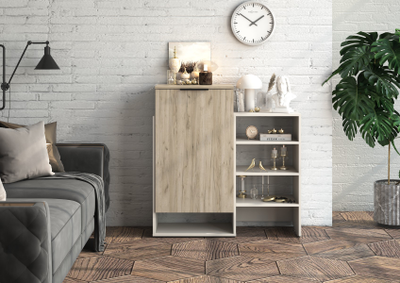 Бохо ТМ-001 тумба-комод Дуб Крафт Серый/Кашемир