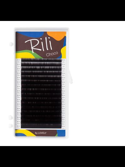 Ресницы коричневые Rili «Choco» - MIX (16 линий)