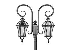 Светильники садово-парковые ROME 2L