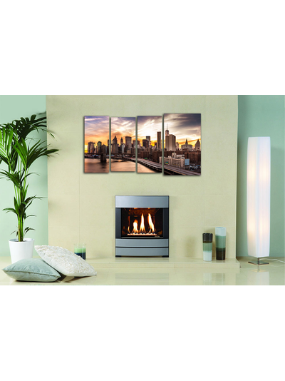 Модульная картина "Закат в Нью-Йорке"