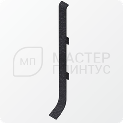 Соединитель для алюминиевого плинтуса 40 мм. NEEXY AKBD40-SBL Муар черный