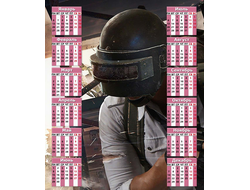 Календарь настенный PlayerUnknown’s Battlegrounds, PUBG, ПУБГ №31