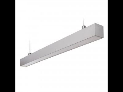 Светильник Uniel св/д подвесной линейный 30W(2800lm) 5000K 600x50x50 серебро ULO-K10D 30W/5000K/L60 IP65