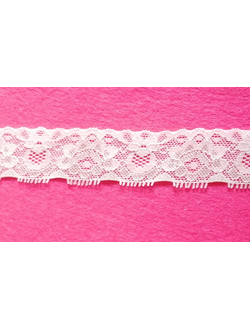 Кружевная тесьма стрейч, 28 мм, арт. Н6641
