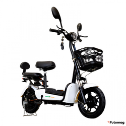 Электромопед GreenCamel Тайфун 400 (400W 48V12Ah ) быстросъем Белый