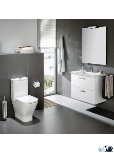 Унитаз компакт ROCA GAP 34273700H 341730000 Clean Rim напольный безободковый с бачком