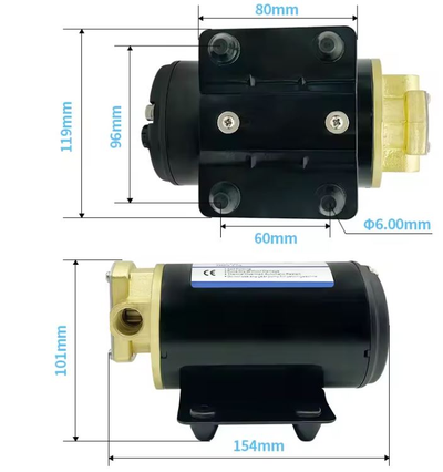 Sailingflo FP-12 - насос шестеренчатый, 12В
