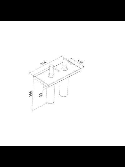 Модуль для двух дозаторов R1631 Manhattan Original