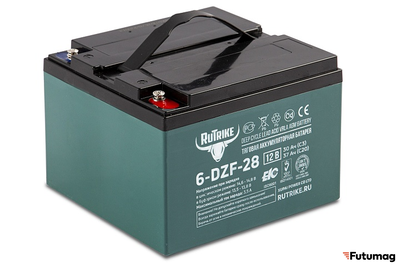 Тяговый аккумулятор RuTrike 6-DZF-28 (12V28A/H C3)