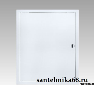 Люк - дверца ревизионная пластик с ручкой и фланцем АБС размеры в описании