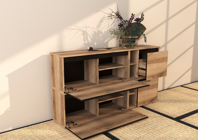 Берген тумба ТВ Дуб делано/Венге