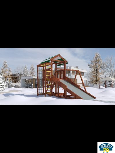 Детская площадка Савушка Мастер 5 (Махагон) 4 сезона
