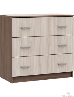 Бася (Басса) КМ 551м комод Ясень шимо темный/Ясень шимо светлый