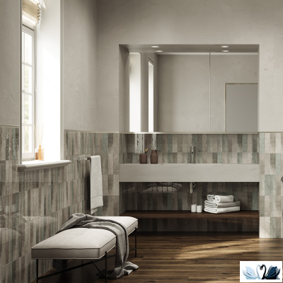 Плитка Creto Magic White 5,85x24 см настенная