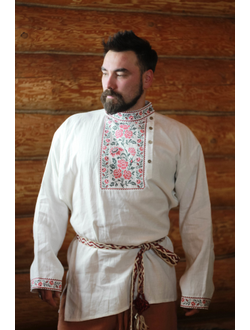 Славянская рубаха Цветочная