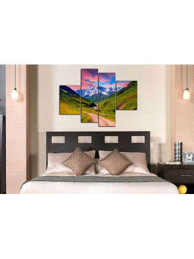 Модульная картина "Тропинка к белым горам"