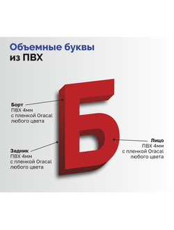 Объемные буквы из ПВХ