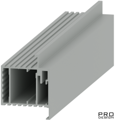 Алюминиевый профиль для скрытых дверей Pro Design PANEL REVERS (анодированный алюминий)