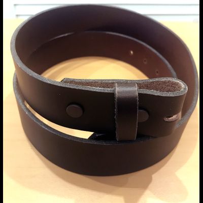 Однослойный гладкий 100% кожаный ремень под пряжку