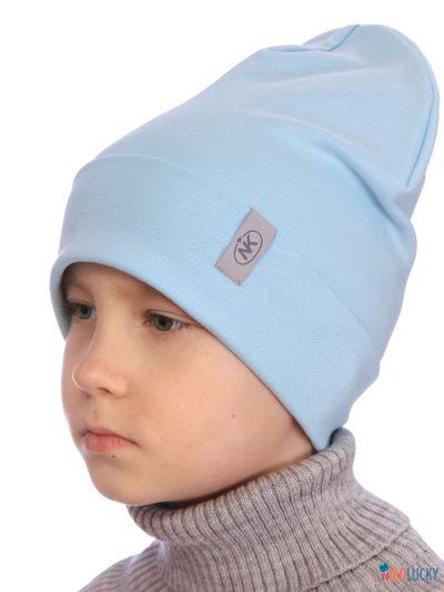 Шапка  21203-01, цвет голубой р. 44-46