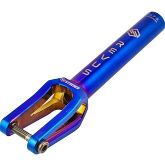 Купить вилку STRIKER REVUS SCS/HIC (Blue Chrome) для трюковых самокатов в Иркутске