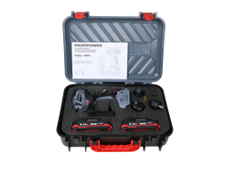 Аккумуляторный бесщеточный шуруповерт со сменными насадками PROFIPOWER MKBL-18BM