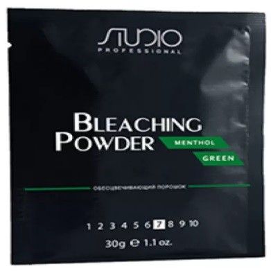 KAPOUS Studio Обесцвечивающий порошок для волос Menthol Green