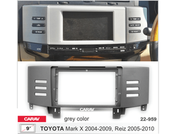 ПЕРЕХОДНАЯ РАМКА ДЛЯ УСТАНОВКИ АВТОМАГНИТОЛЫ CARAV 22-959: 9" / 230:220 x 130 mm / TOYOTA Mark X 2004-2009, Reiz 2005-2010