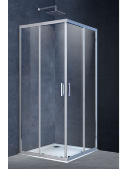 Душевой уголок Alpha VSS-3AL800CL, 800*800, хром, стекло прозрачное