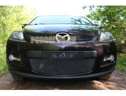 Защита радиатора Mazda CX-7 2006-2009 black низ