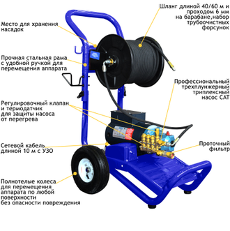 Аппарат высокого давления Посейдон E3-210-10-Reel (ВНА-210-10Б)