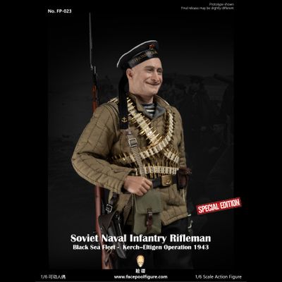 ПРЕДЗАКАЗ - Советский морпех Черноморского флота - Коллекционная фигурка 1/6 WWII Soviet Naval Black Sea Fleet Rifleman Special Edition (FP023B) - Facepoolfigure ?ЦЕНА: 25700 РУБ.?