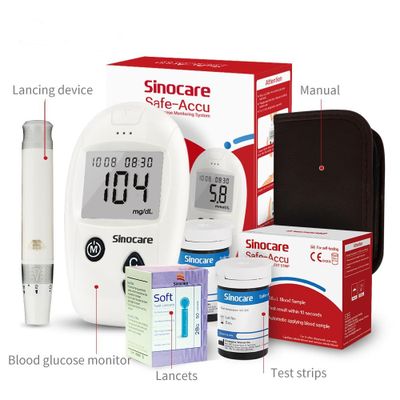 Глюкометр SINOCARE Safe-Accu набор 100 тестов