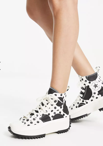 Converse platform polka dot on sale