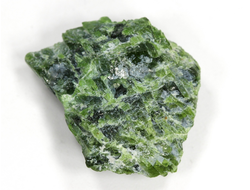 Хромдиопсид, необработанный "дикий" образец, Россия, Якутия (21*24*10 мм, 5,5 г) №28332