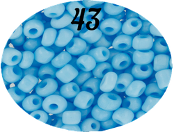 Бисер Zlatka 8/0 10гр цвет № 0043 яр.голубой