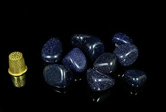 Авантюрин Синий 1.5- 2 см (авант.стекло)
