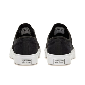 Кеды Converse Jack Purcell Faux Fur Lined leather кожаные черные низкие