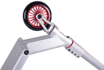 Самокат Tech Team Aurora Silver для высоких райдеров сбоку