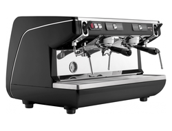 Кофемашина Nuova Simonelli Appia Life 2Gr S black высокие группы, экономайзер, полуавтомат, черная