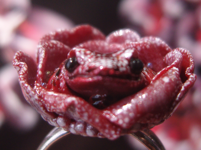 Парадное кольцо "Дикий сербарин и лягушка"