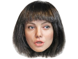 Женская голова (скульпт) 1/6 scale Root Hair Female Head Sculpt with Expression (FP-C-002B) - FacepoolFigure