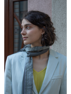 Дизайнерский палантин "Лондонский туман" 50х180 см