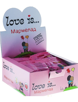 Мармелад LOVE IS ЖуйМиксик Холодок-Малина 25гр (20)*8
