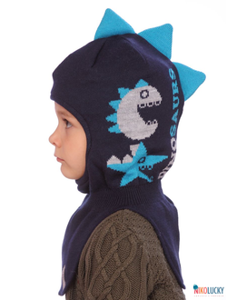 Шапка-шлем  21101-04, цвет темно-синий,ярко-голубой, р. 48-50