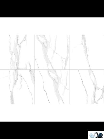 Керамогранит Staro Oasis Milos Statuario 60х60 см полированный цвет белый