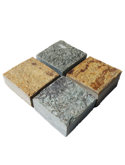 Брусчатка гранитная пилено-колотая 100-100-50