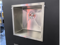 Мойка из нержавеющей стали подстольного монтажа 49х44 PREMIUM HONEY САТИН Amalet *