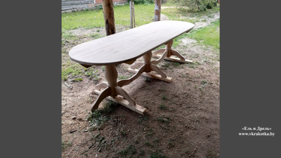 Стол из массива, Oak table